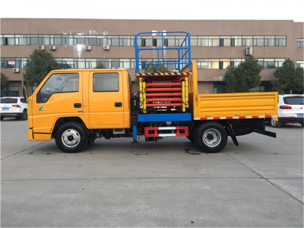 （國(guó)六）江鈴10米剪叉式升降平臺(tái)高空作業(yè)車(chē)